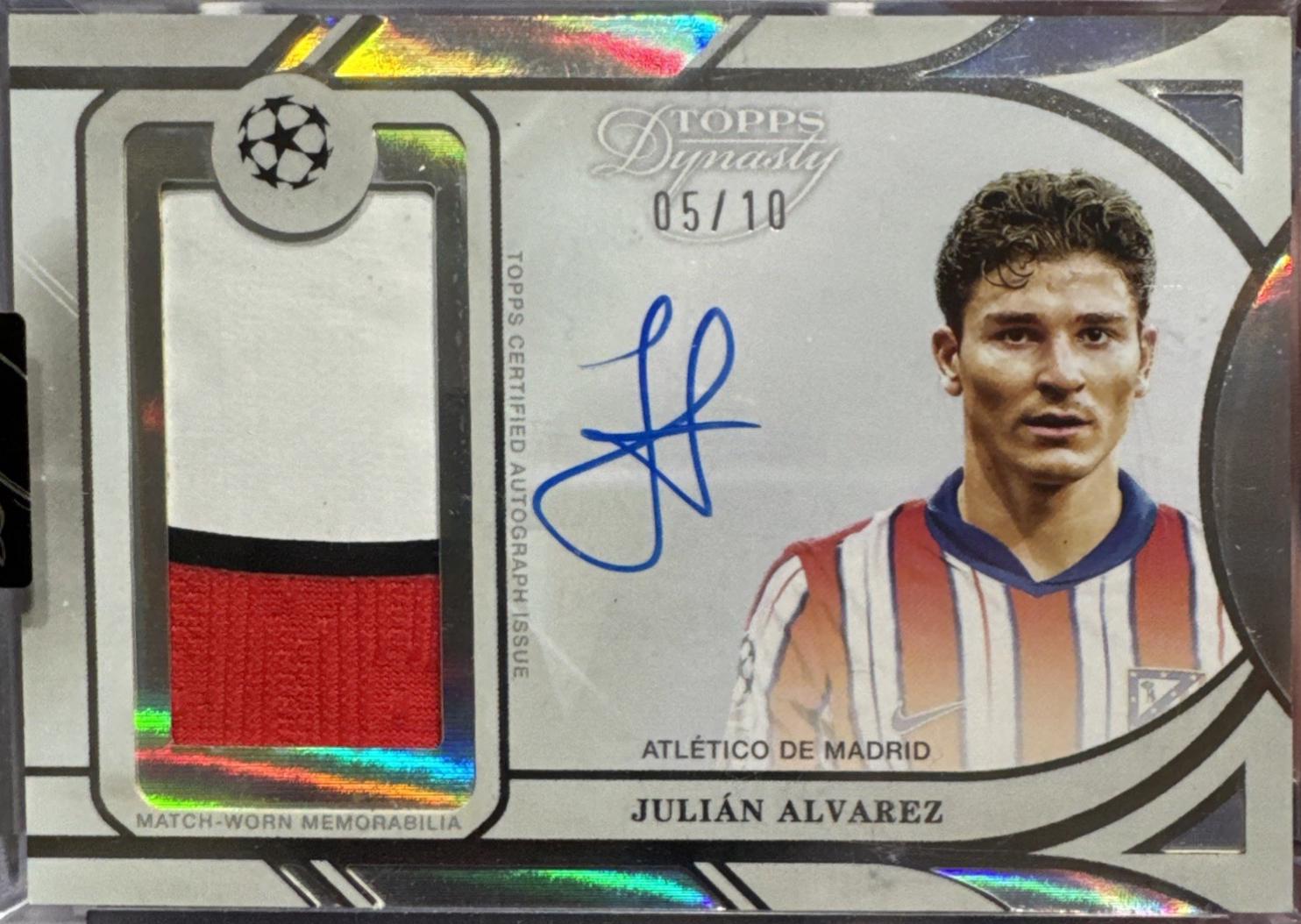 Julian Alvarez - Dynasty UEFA Autograph Patch #APV-JA1