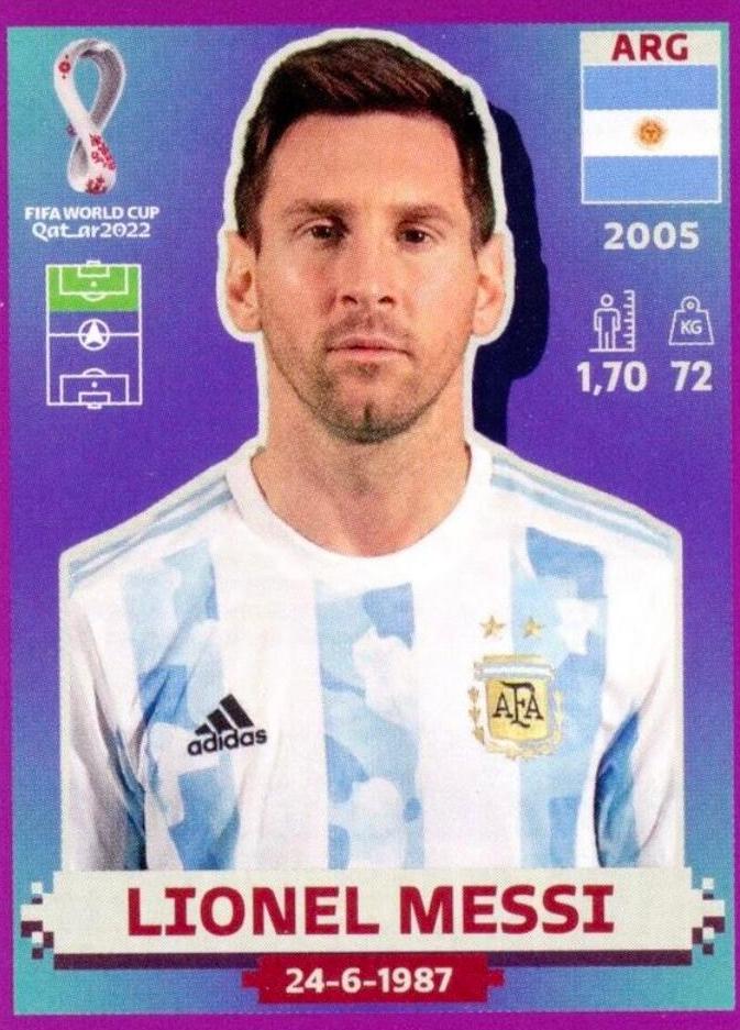 Lionel Messi - World Cup Qatar Stickers #ARG20