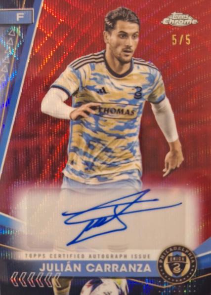 Julian Carranza - Chrome MLS Autograph #CA-JC