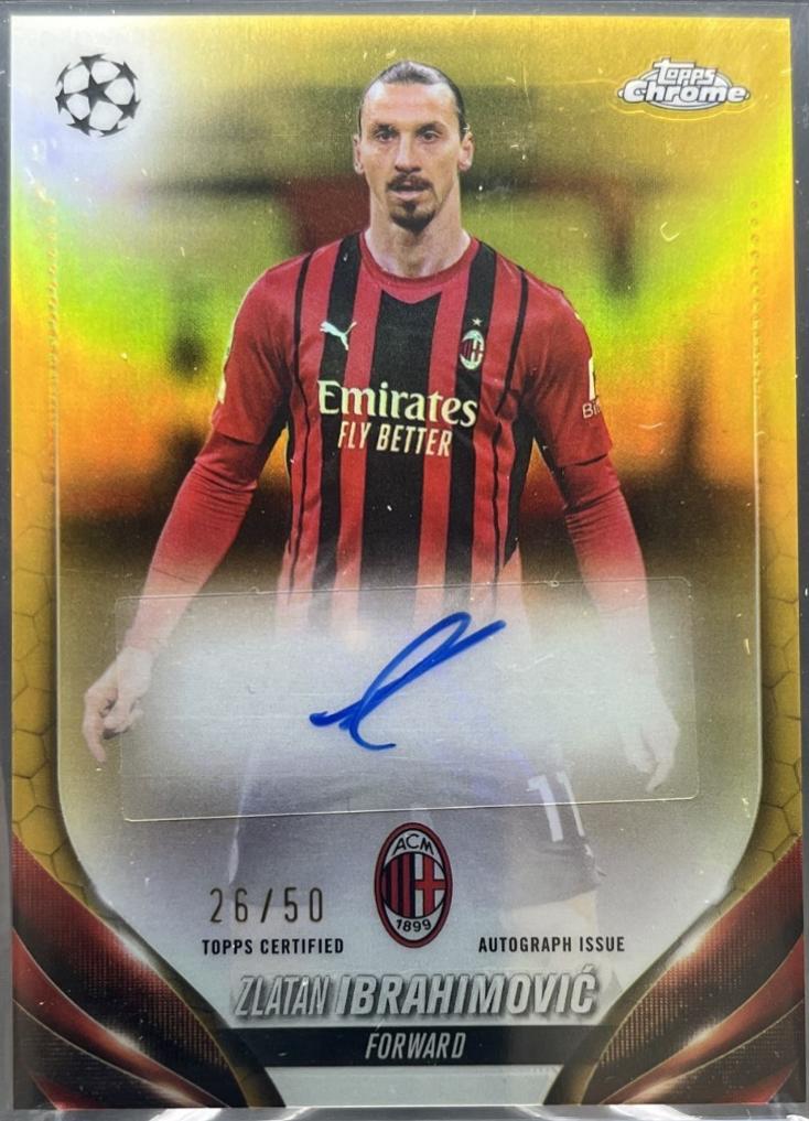 Zlatan Ibrahimovic - Chrome UEFA Autograph #CA-ZI