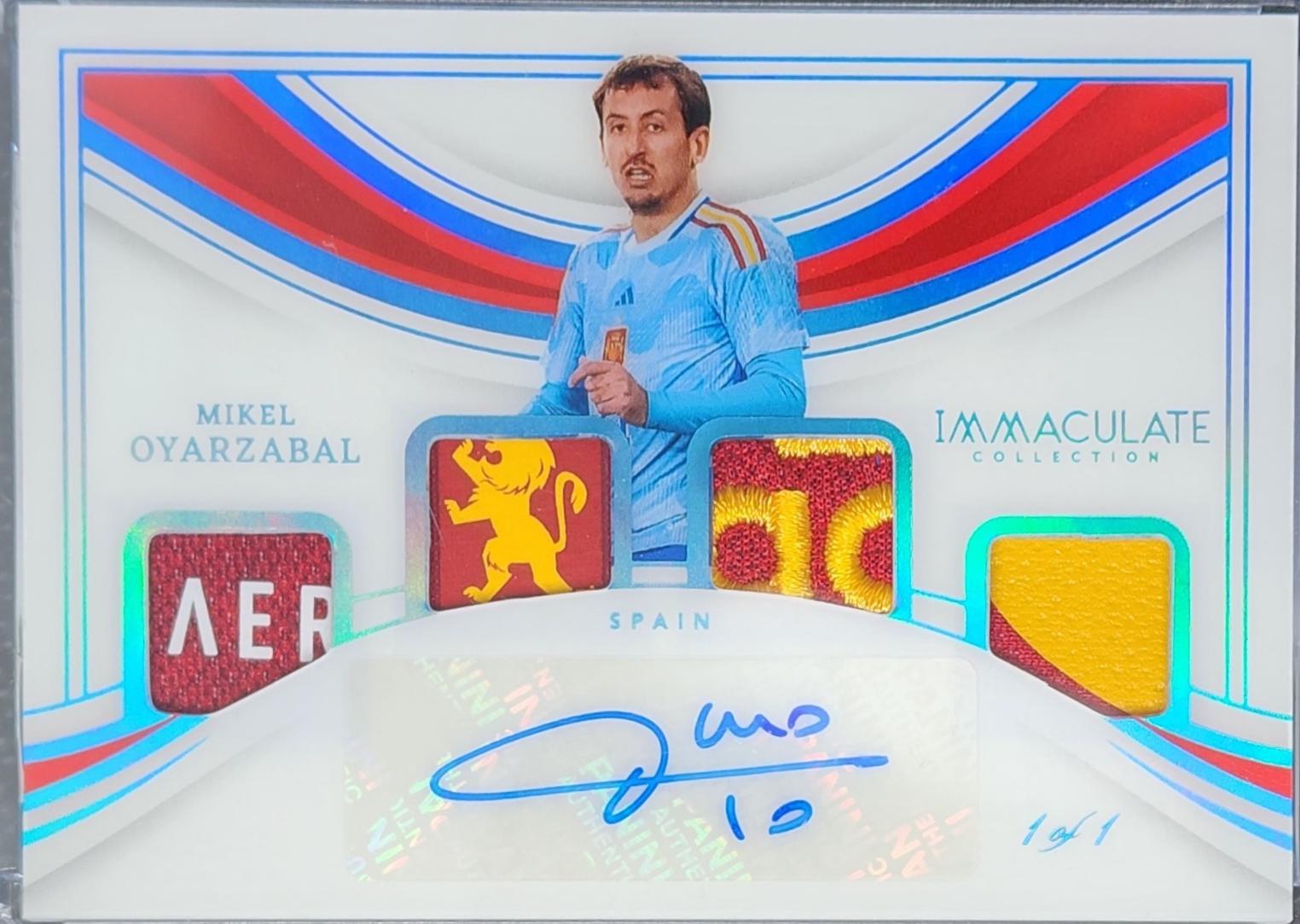 Mikel Oyarzabal - Immaculate Quad Patch Signature #QP-MOY