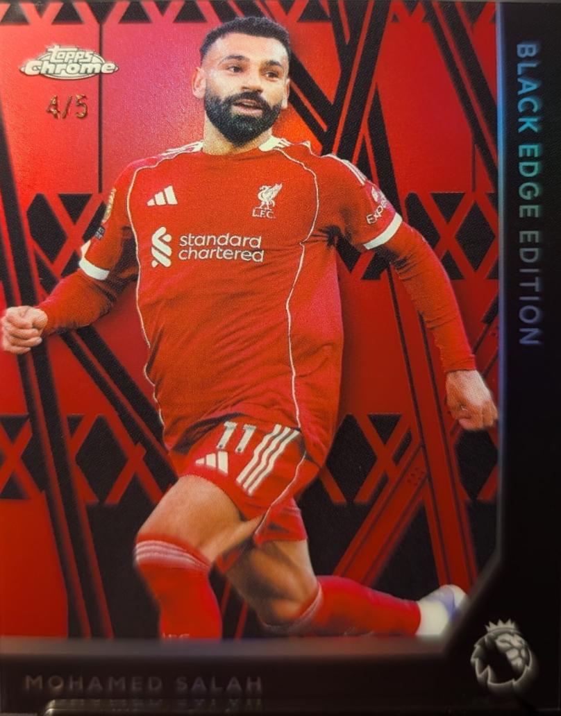 Mohamed Salah - Chrome Premier League Black Edge #BLK-28