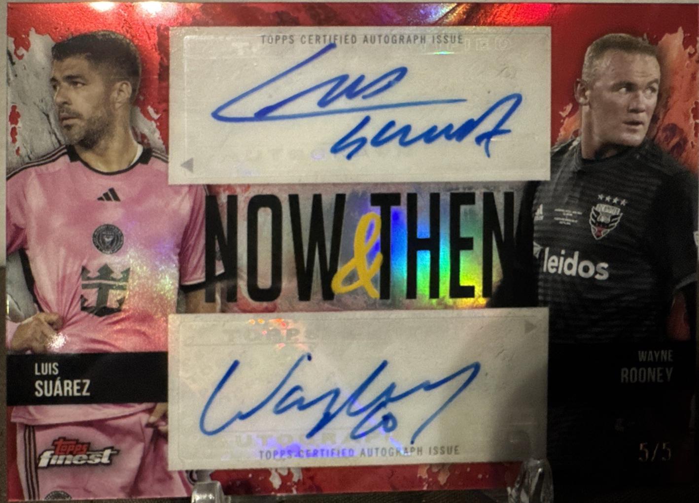 Luis Suarez / Wayne Rooney - Finest MLS Now and Then Dual Autograph #NTD-RS