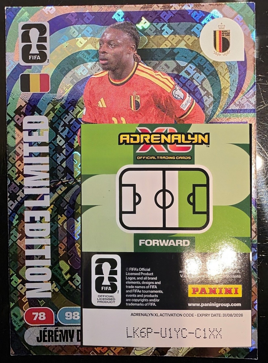 Jeremy Doku - Adrenalyn XL FIFA World Cup #66