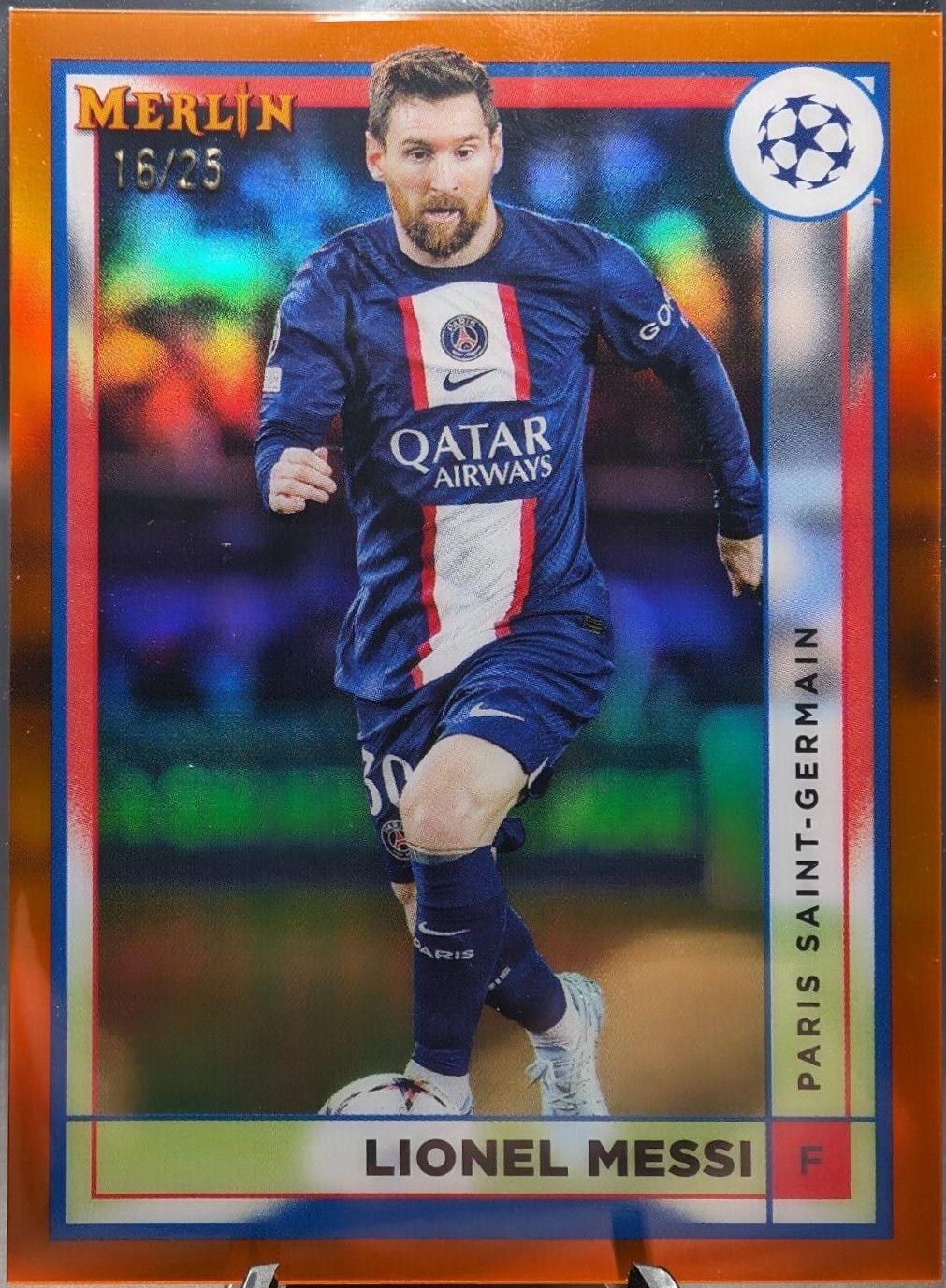 Lionel Messi - Merlin Chrome UEFA Club Competitions #104