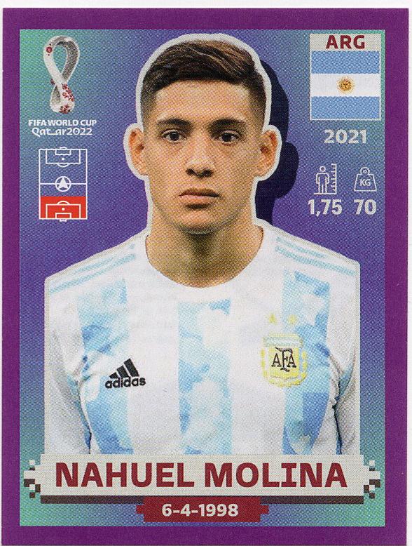 Nahuel Molina - World Cup Qatar Stickers #ARG6