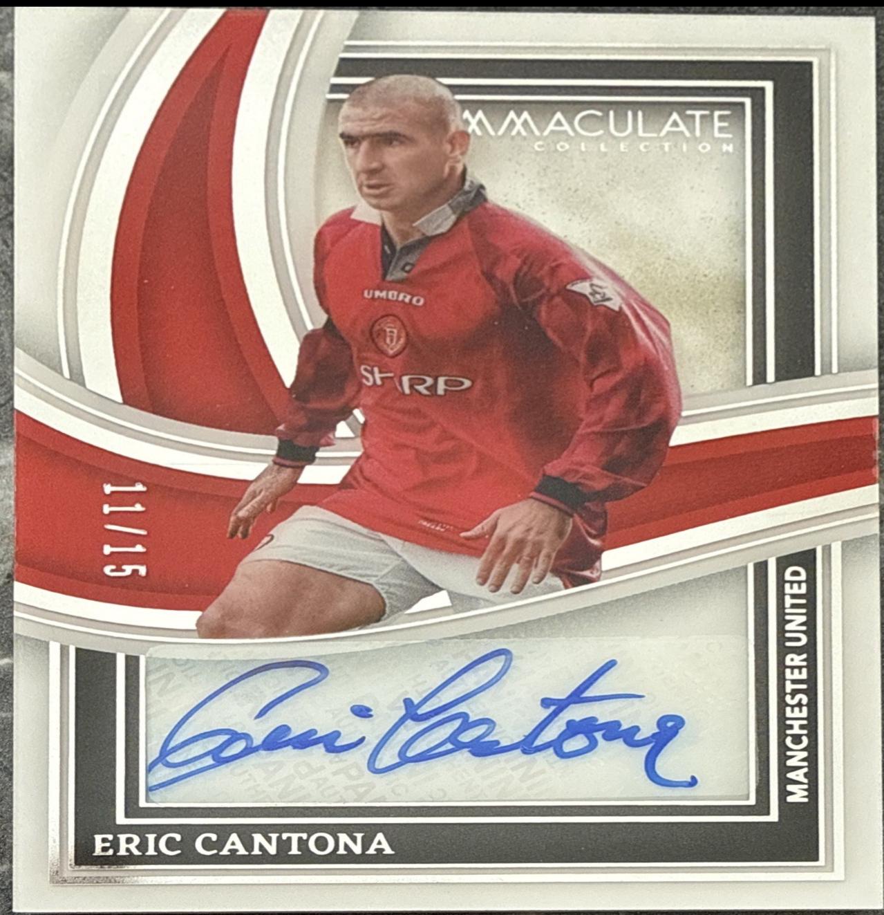 Eric Cantona - Immaculate Shadowbox Signature #SS-EC