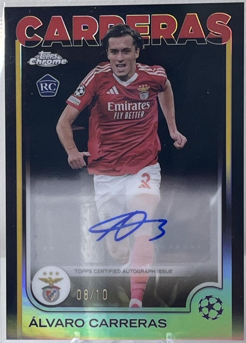 Alvaro Carreras - Chrome UEFA Autograph #CA-AC
