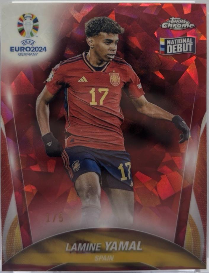 Lamine Yamal - Chrome Sapphire UEFA Euro #17