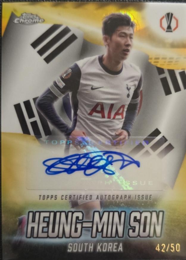 Heung-min Son - Chrome UEFA Global Attractions Autograph #GLA-HS