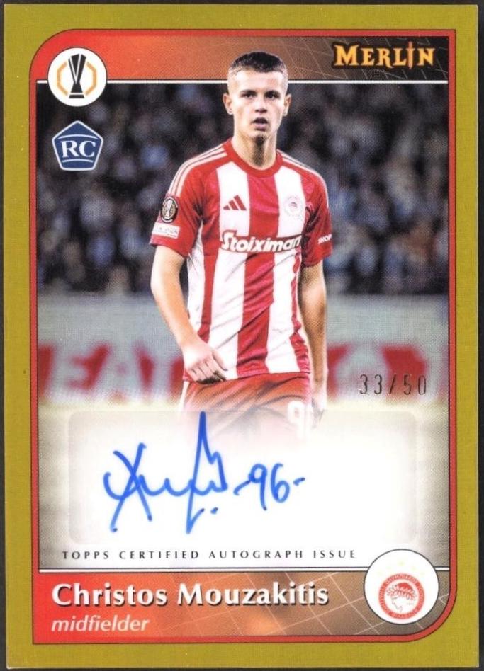 Christos Mouzakitis - Merlin UEFA Autograph #AU-CM