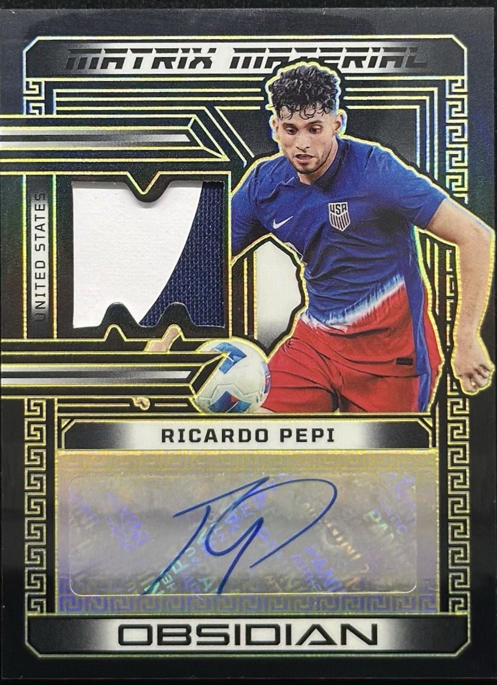 Ricardo Pepi - Obsidian Matrix Material Autograph #MM-RP