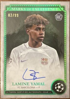 Lamine Yamal - Stadium Club Chrome UEFA Marks of Excellence Autograph #EX-LY2
