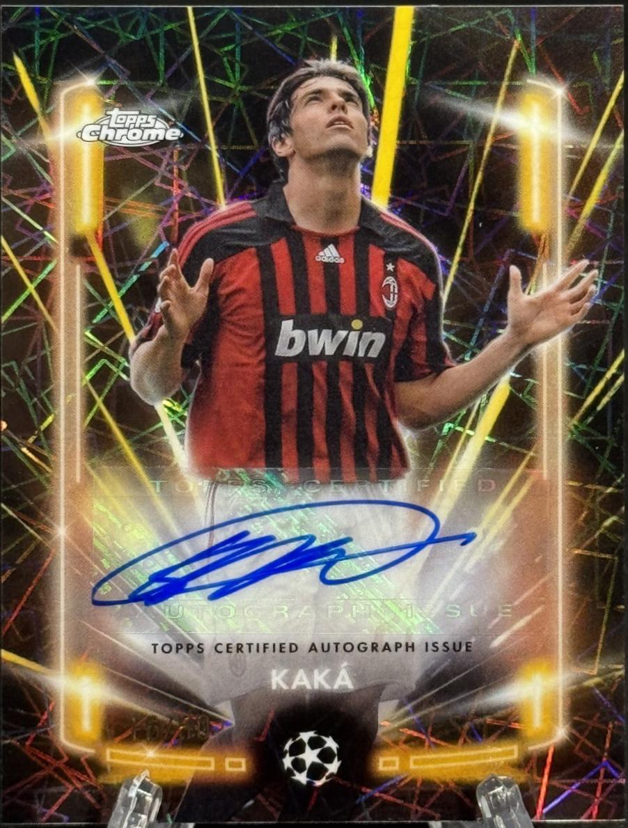 Kaka - Chrome UEFA Black Lazer Autograph #BLA-KK