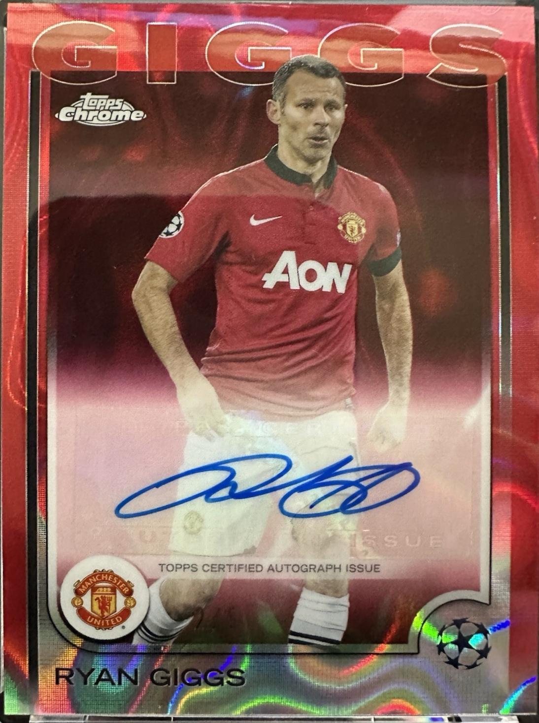 Ryan Giggs - Chrome UEFA Autograph #CA-RG
