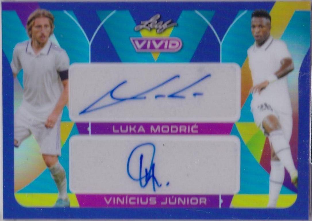 Luka Modric , Vinicius Junior - Vivid Dual Autographs #DA-54