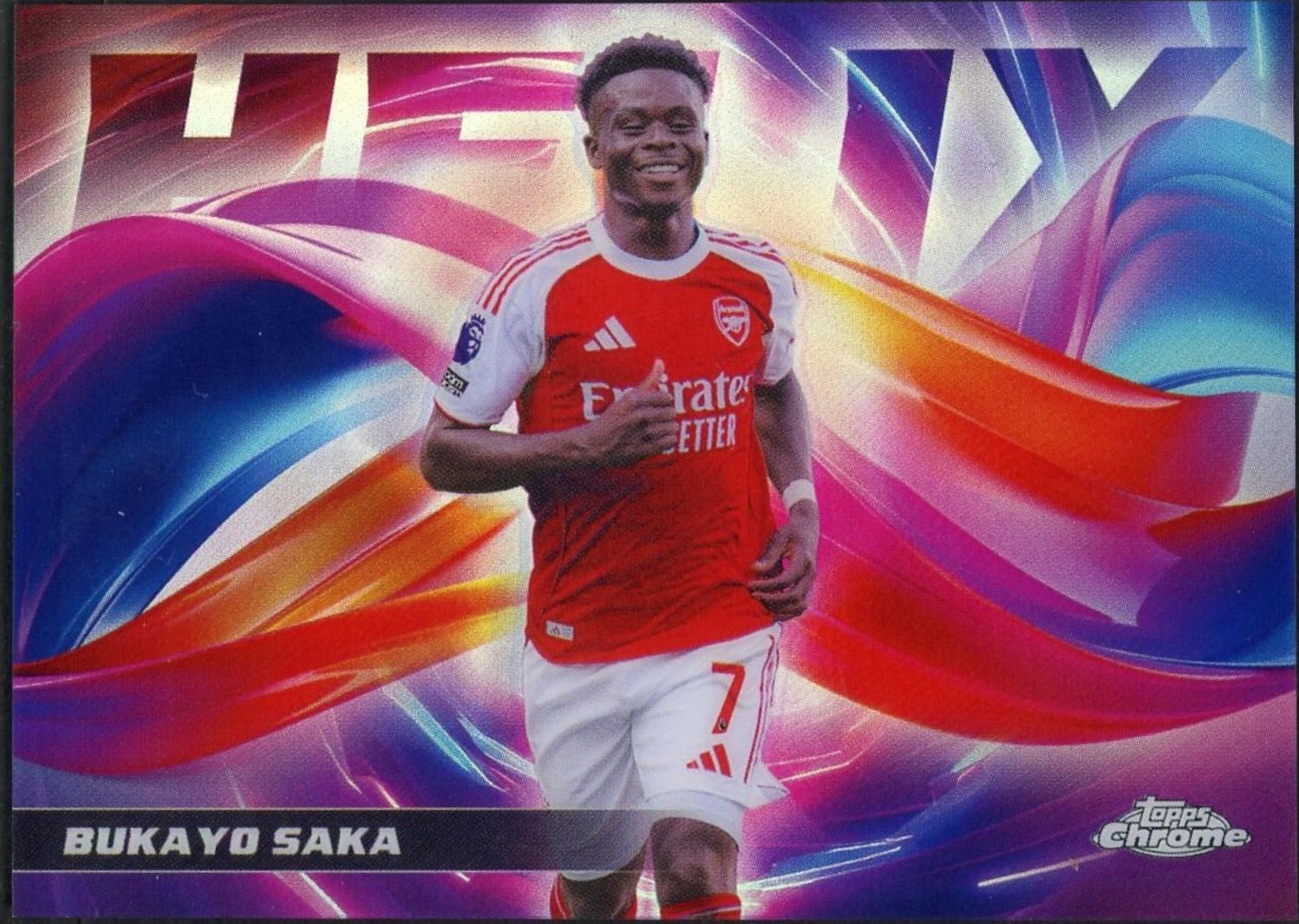 Bukayo Saka - Chrome Premier League Helix #HX-5