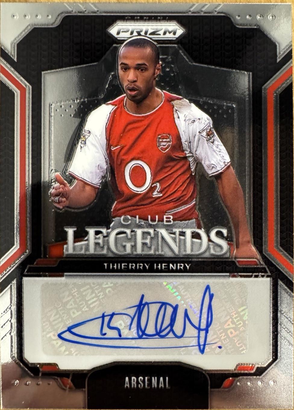 Thierry Henry - Prizm Premier League Club Legends Signatures #CL-TH