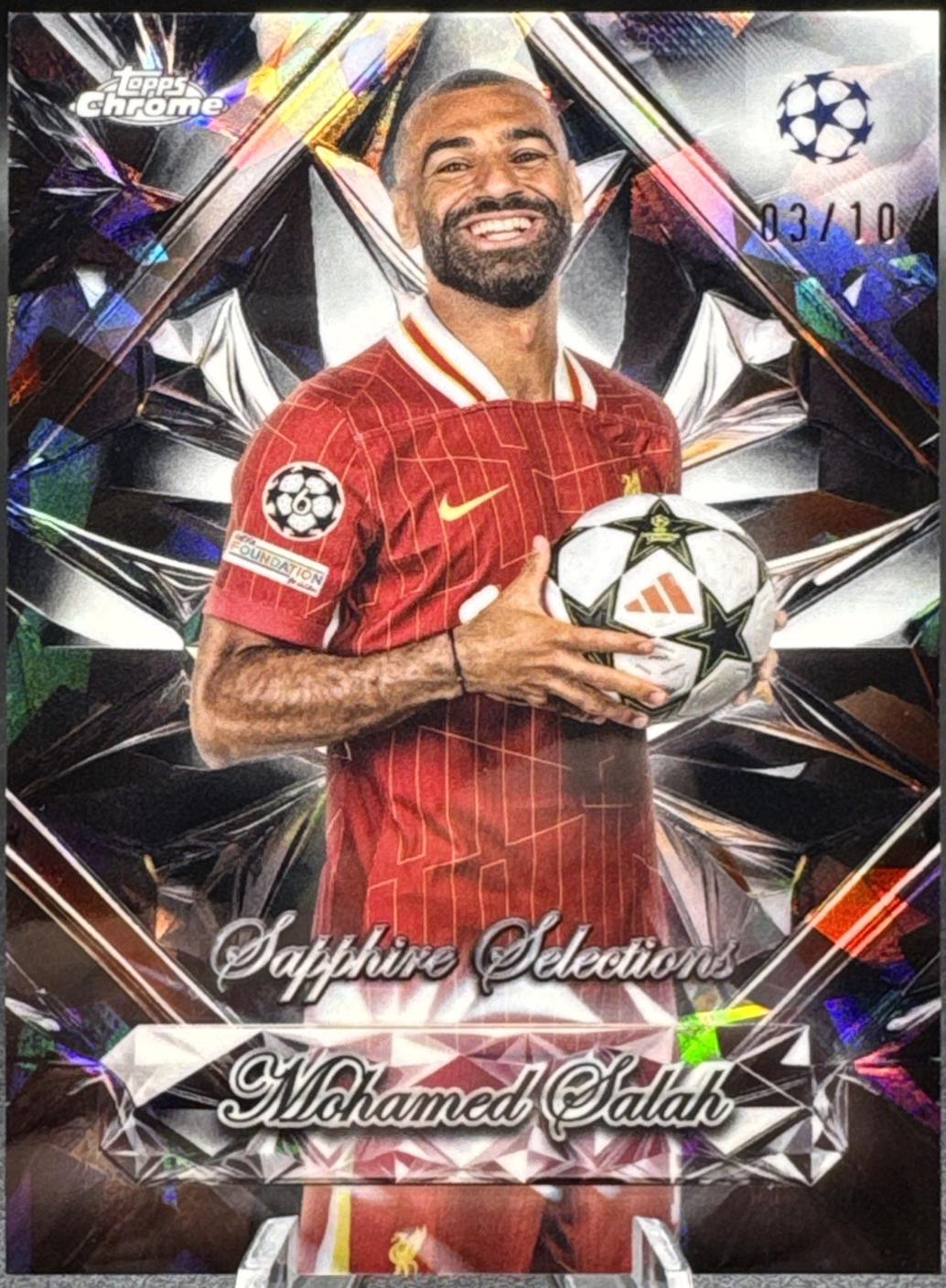 Mohamed Salah - Chrome UEFA Sapphire Selections #SS-15