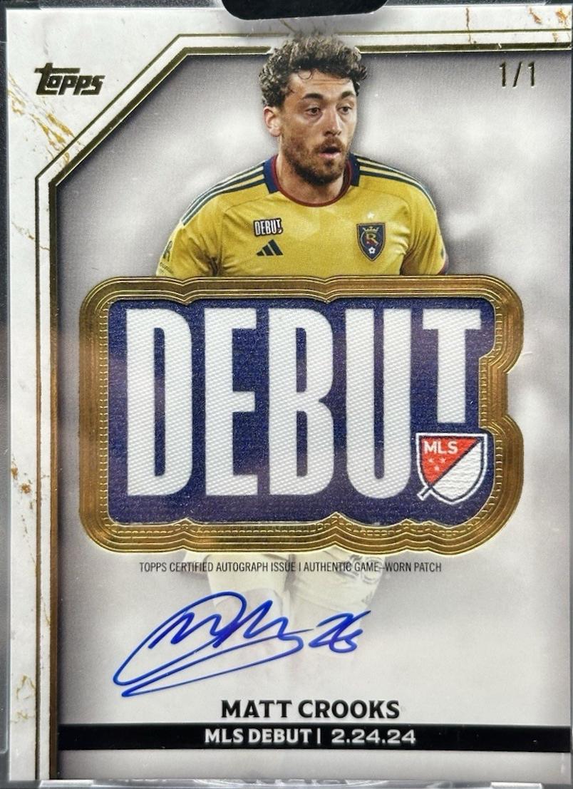 Matt Crooks - Finest MLS Debut Patch Autograph #DPA-MC