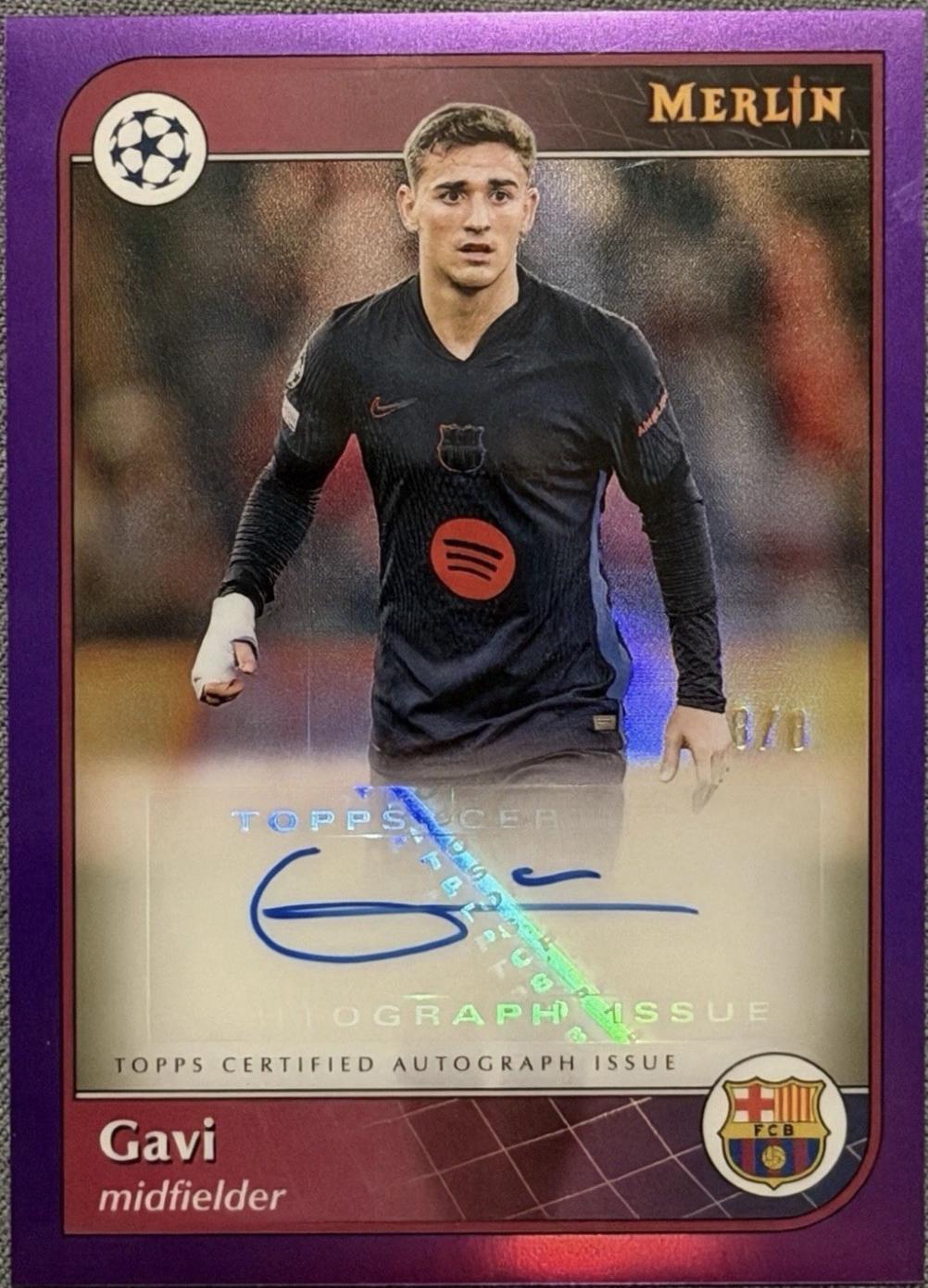 Gavi - Merlin UEFA Autograph #AU-GAV