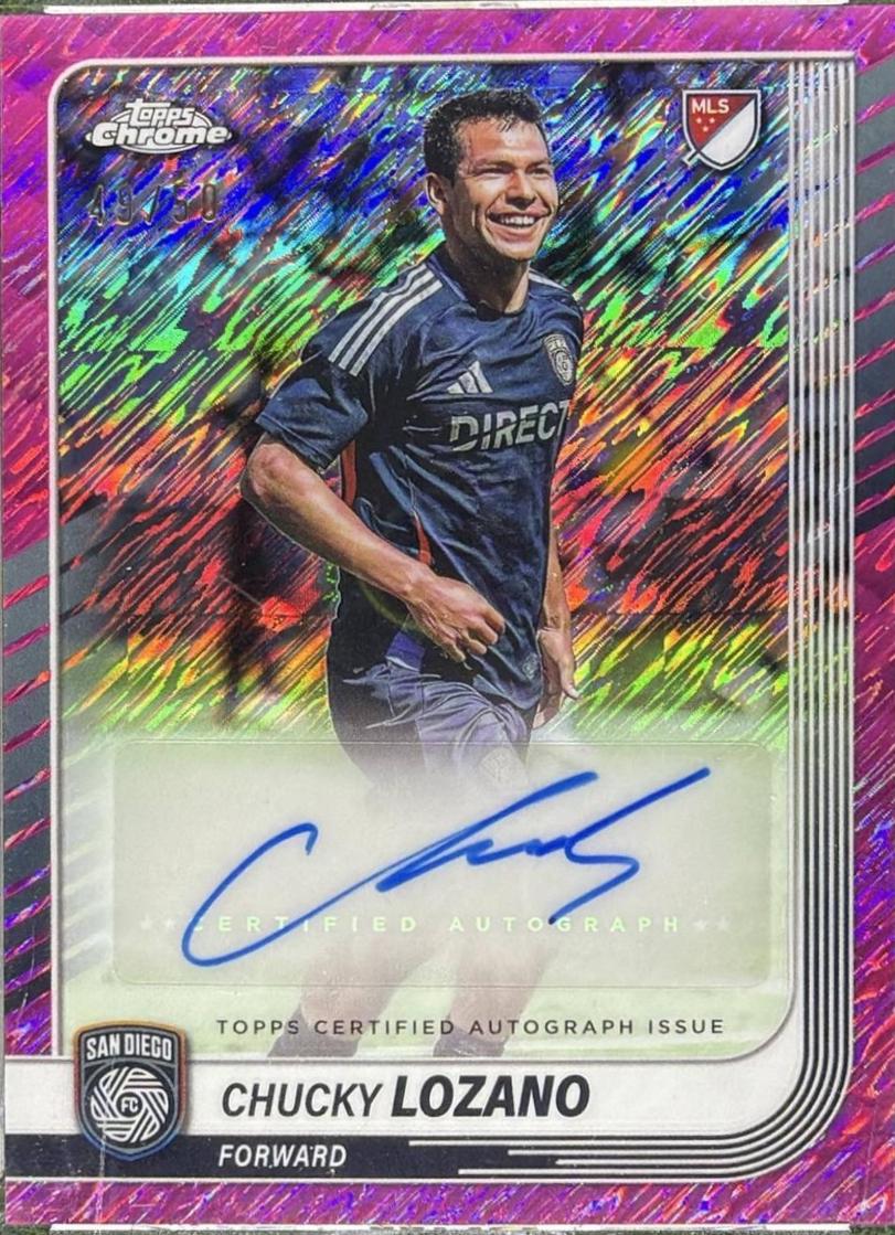 Chucky Lozano - Chrome MLS 1995 Autograph #NFA-CL