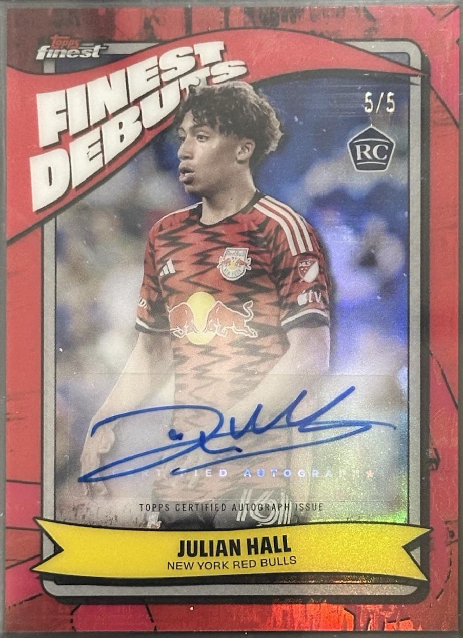 Julian Hall - Finest MLS Debut Autograph #FDA-JZ