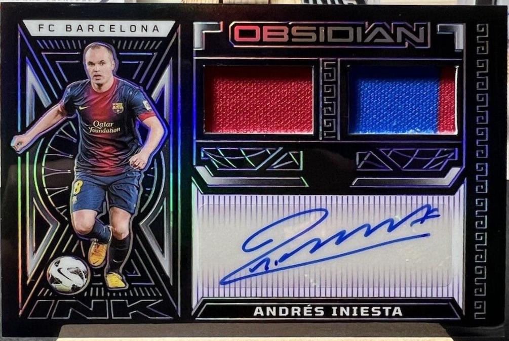 Andres Iniesta - Obsidian Dual Jersey Ink #DJ-AI