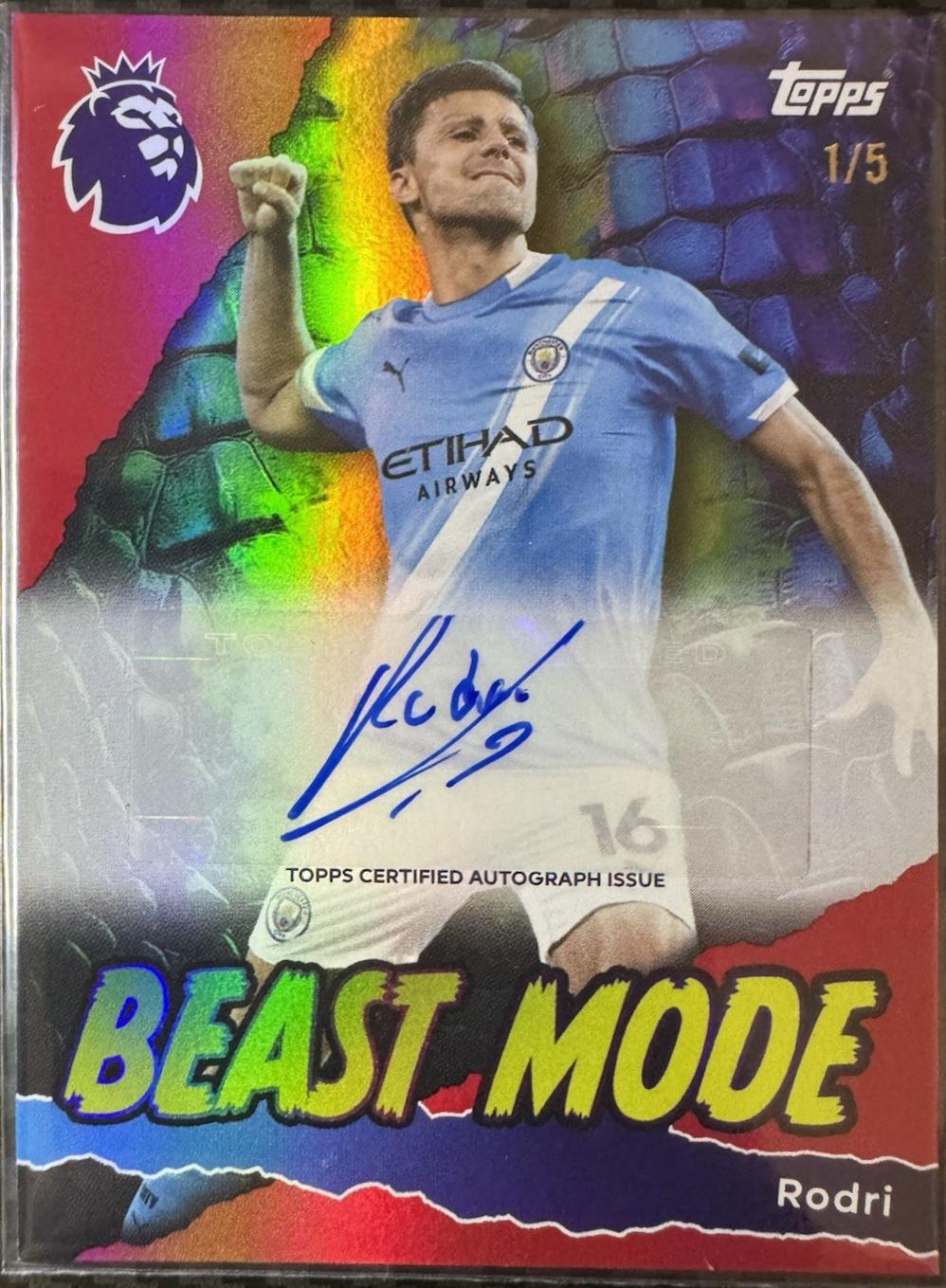 Rodri - Premier League Beast Mode Autograph #BMA-RO