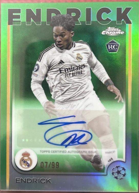 Endrick - Chrome UEFA Autograph #CA-E