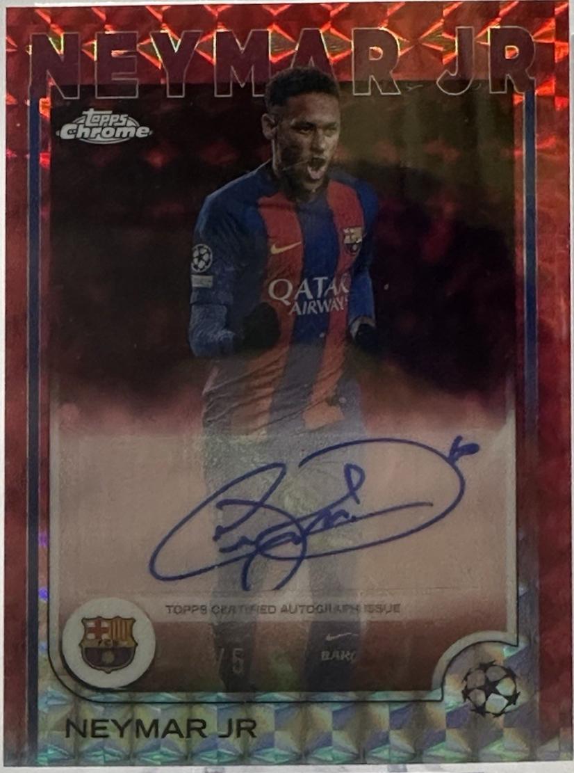 Neymar Jr - Chrome UEFA Autograph #CA-NE