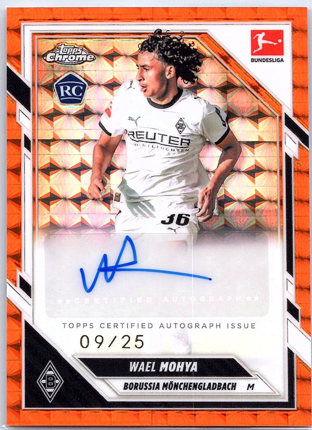 Wael Mohya - Chrome Bundesliga Autograph #BA-WM