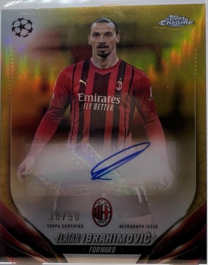 Zlatan Ibrahimovic - Chrome UEFA Autograph #CA-ZI