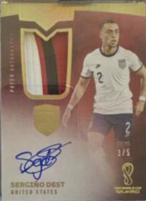 Sergino Dest - Eminence FIFA World Cup Patch Autographs #PA-SD