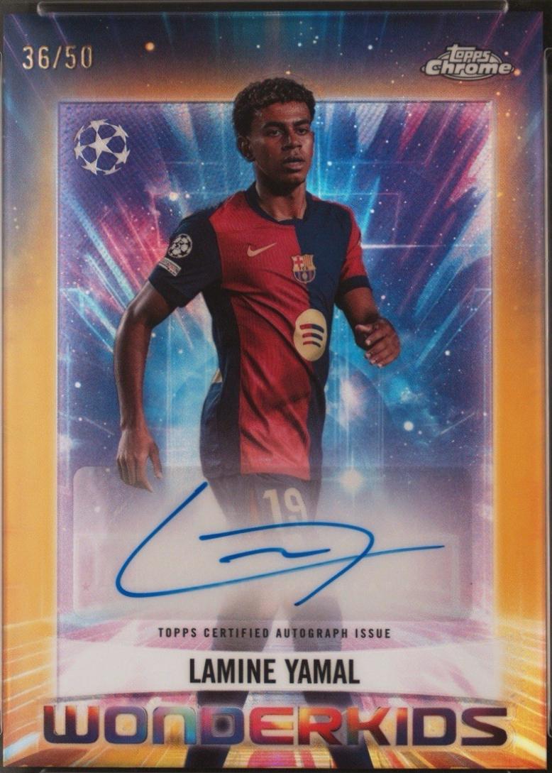 Lamine Yamal - Chrome UEFA Wonderkids Autograph #WKA-LY