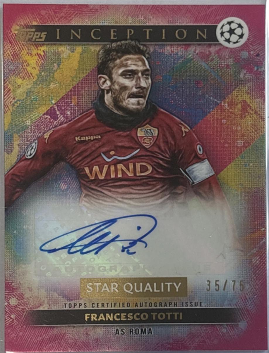 Francesco Totti - Inception UEFA Star Quality Autograph #SQA-FT