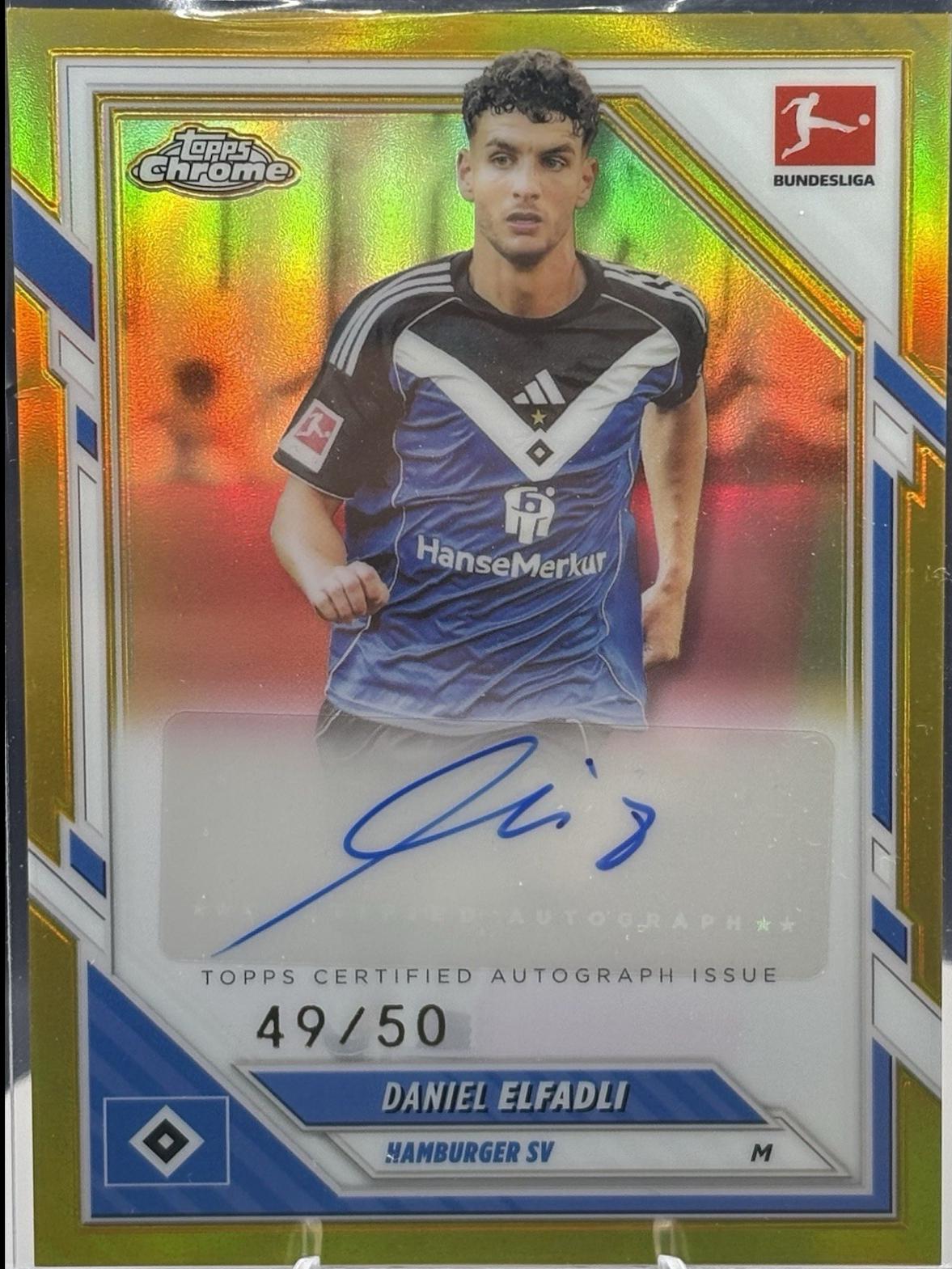 Daniel Elfadli - Chrome Bundesliga Autograph #BA-DE