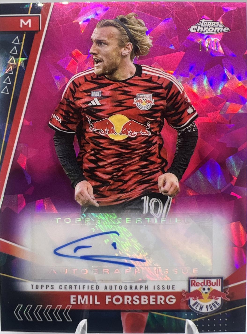 Emil Forsberg - Chrome Sapphire MLS Autograph #SA-EF