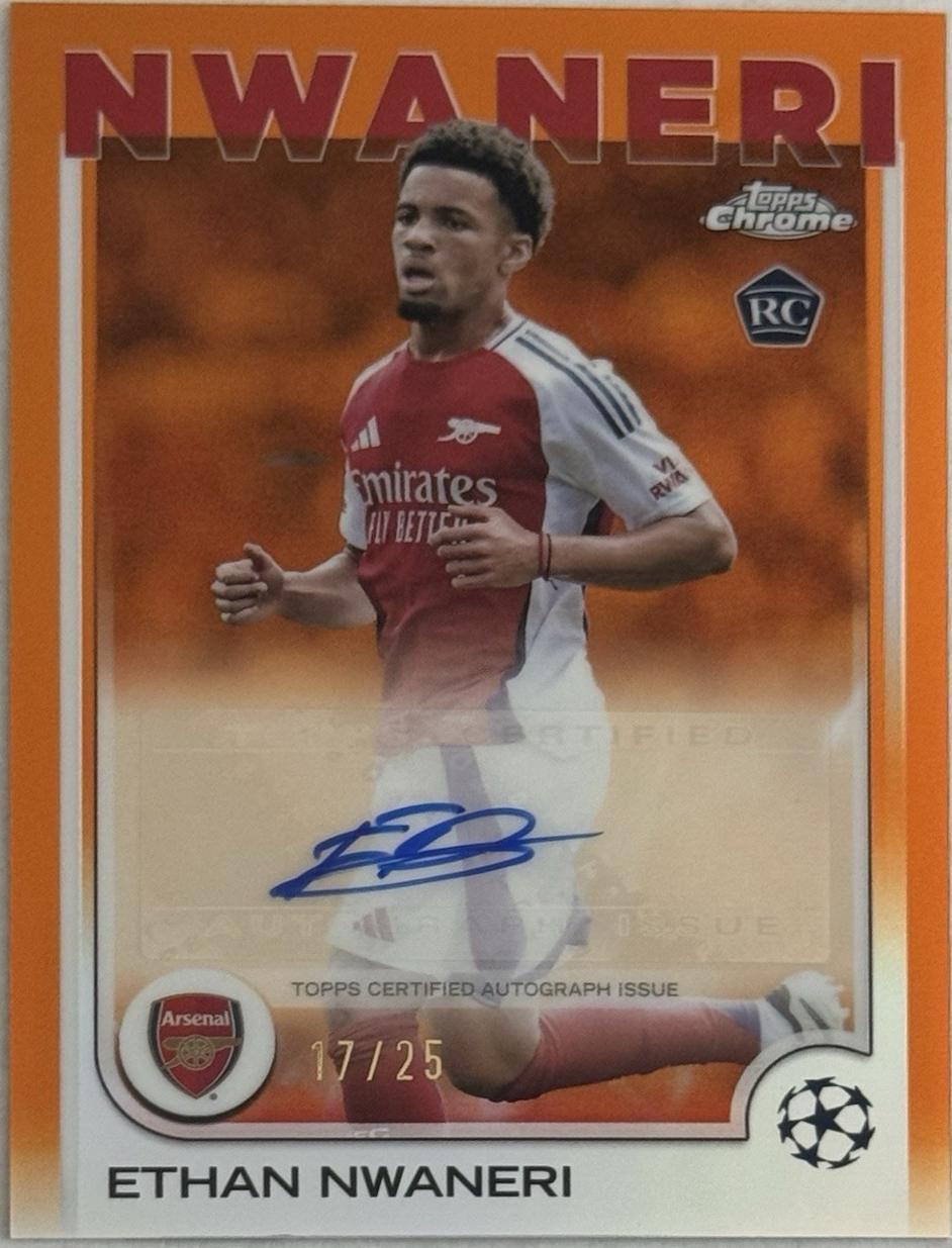 Ethan Nwaneri - Chrome UEFA Autograph #CA-EN