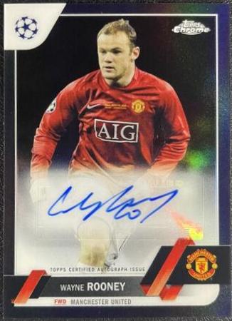 Wayne Rooney - Chrome UEFA Club Competitions Autographs #CA-WR