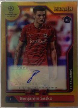 Benjamin Sesko - Chrome UEFA Champions League Autographs #CA-BE