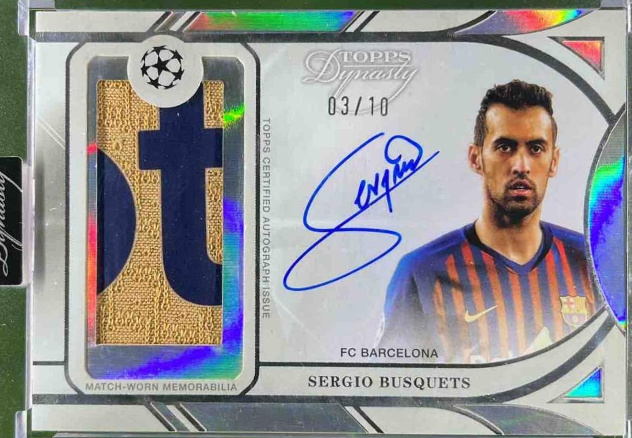 Sergio Busquets - Dynasty UEFA Autograph Patch #APL-SB3