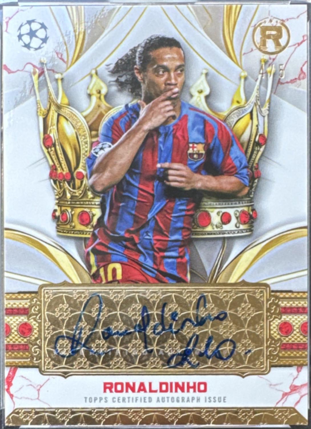Ronaldinho - Reverence UEFA Crowned Legend Autograph #CLA-RN