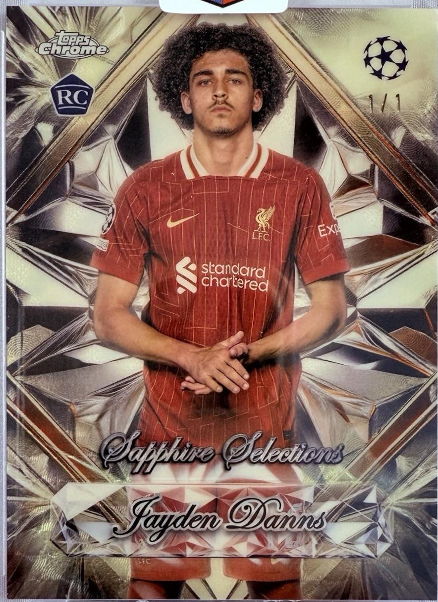 Jayden Danns - Chrome UEFA Sapphire Selections #SS-4