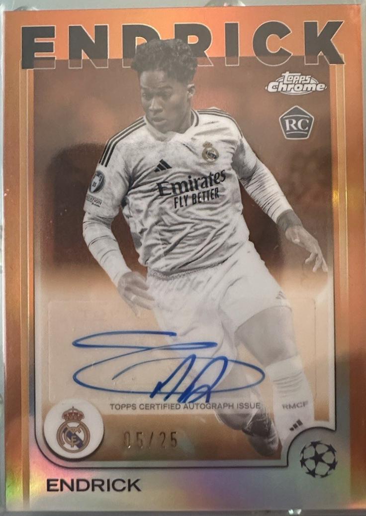 Endrick - Chrome UEFA Autograph #CA-E