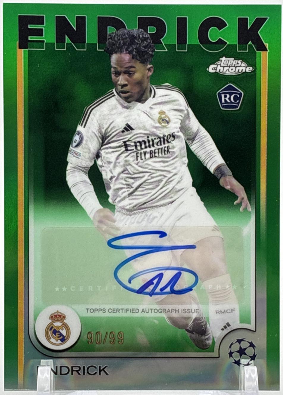 Endrick - Chrome UEFA Autograph #CA-E