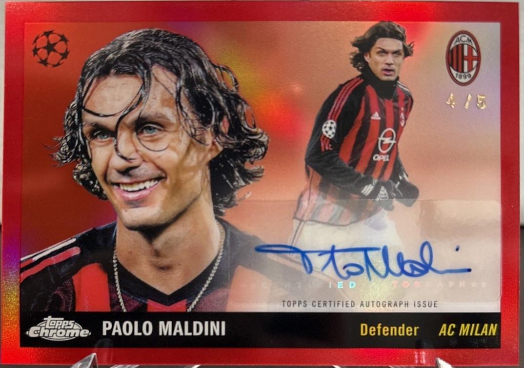Paolo Maldini - UEFA 1955 Autograph #55-PM
