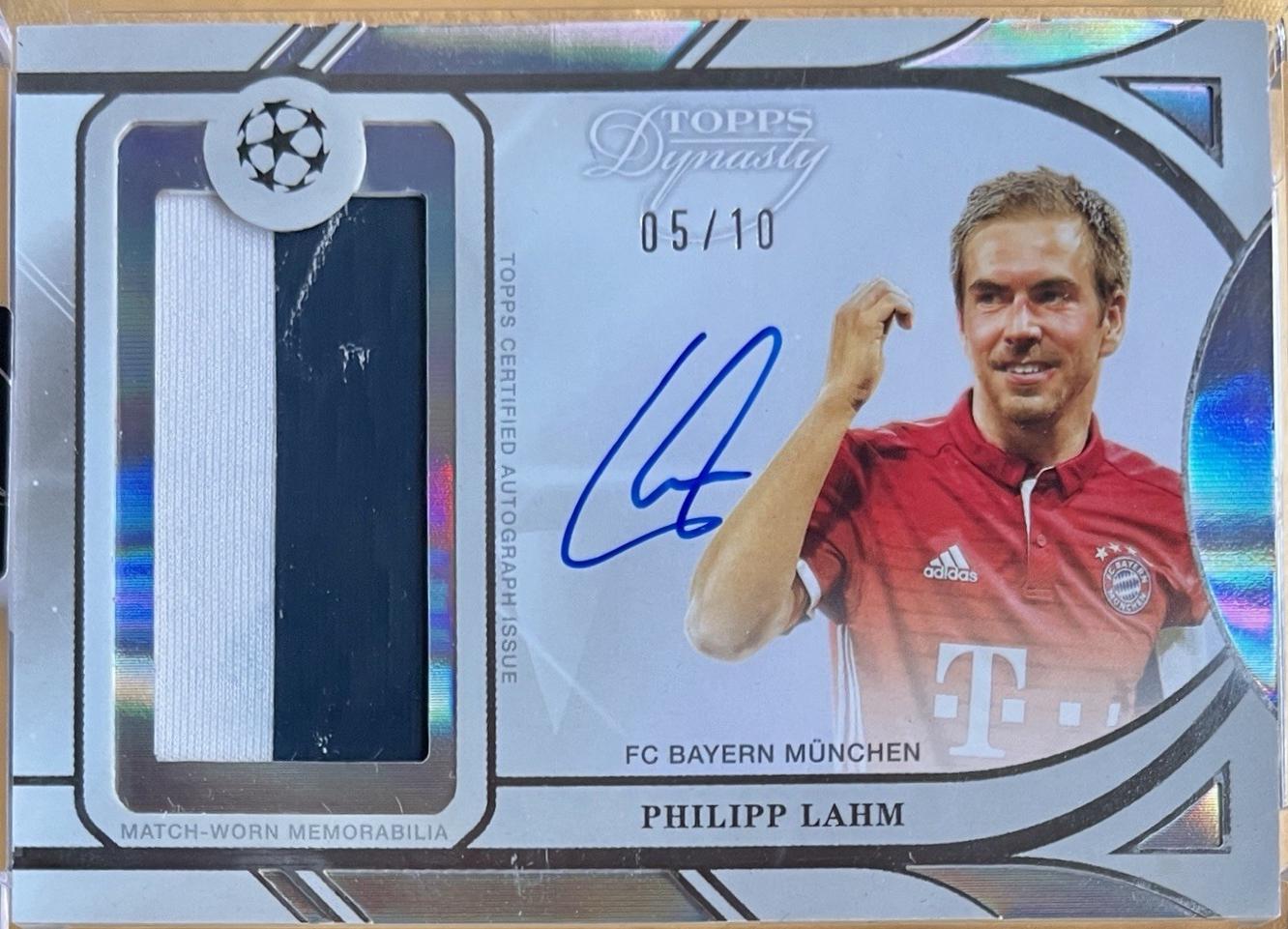 Philipp Lahm - Dynasty UEFA Autograph Patch #APL-PL3