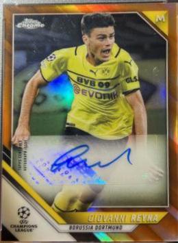 Giovanni Reyna - Chrome UEFA Champions League Autographs #CA-GR