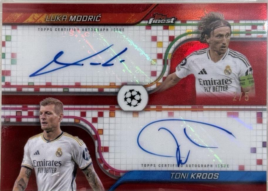 Toni Kroos / Luka Modric - Finest UEFA Dual Autograph #FDA-KM